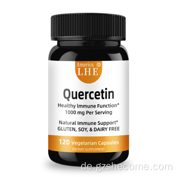 Bio -Quercetin -vegetarische Kapseln unterstützen die Immungesundheit